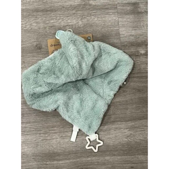 Dream Gro Activity Blankie Elephant Lovey Baby Security Blanket Gray And Green - Picture 5 of 5